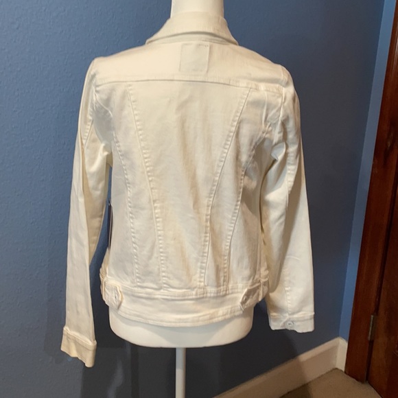 NWT white jean jacket, Gloria Vanderbilt size S - Picture 3 of 9